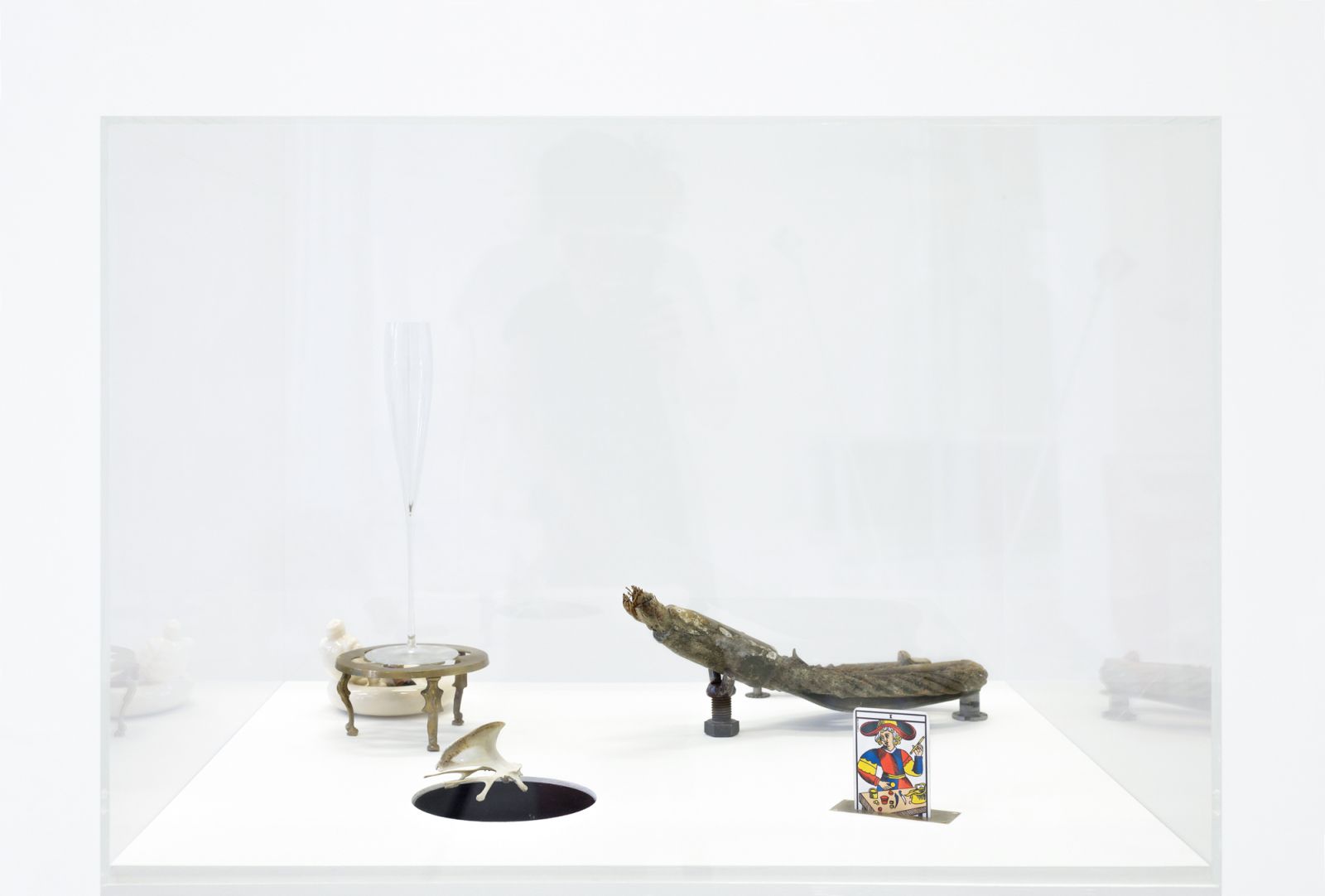 the top part of the display cabinet